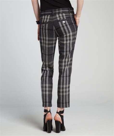 burberry golf womens buckle waist gray plaid capris|buy burberry golf.